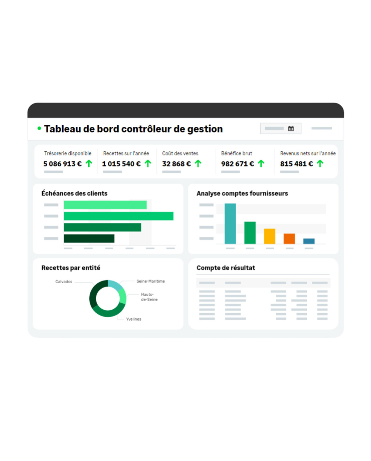 Sage Intacct - Tableaux de bord reporting