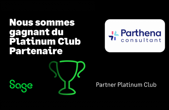 SAGE - PARTHENA CONSULTANT GAGNANT DU PLATINUM CLUB PARTENAIRE